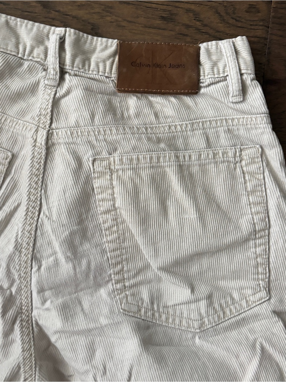 Vintage Calvin Klein Jeans Cream Corduroy Pants